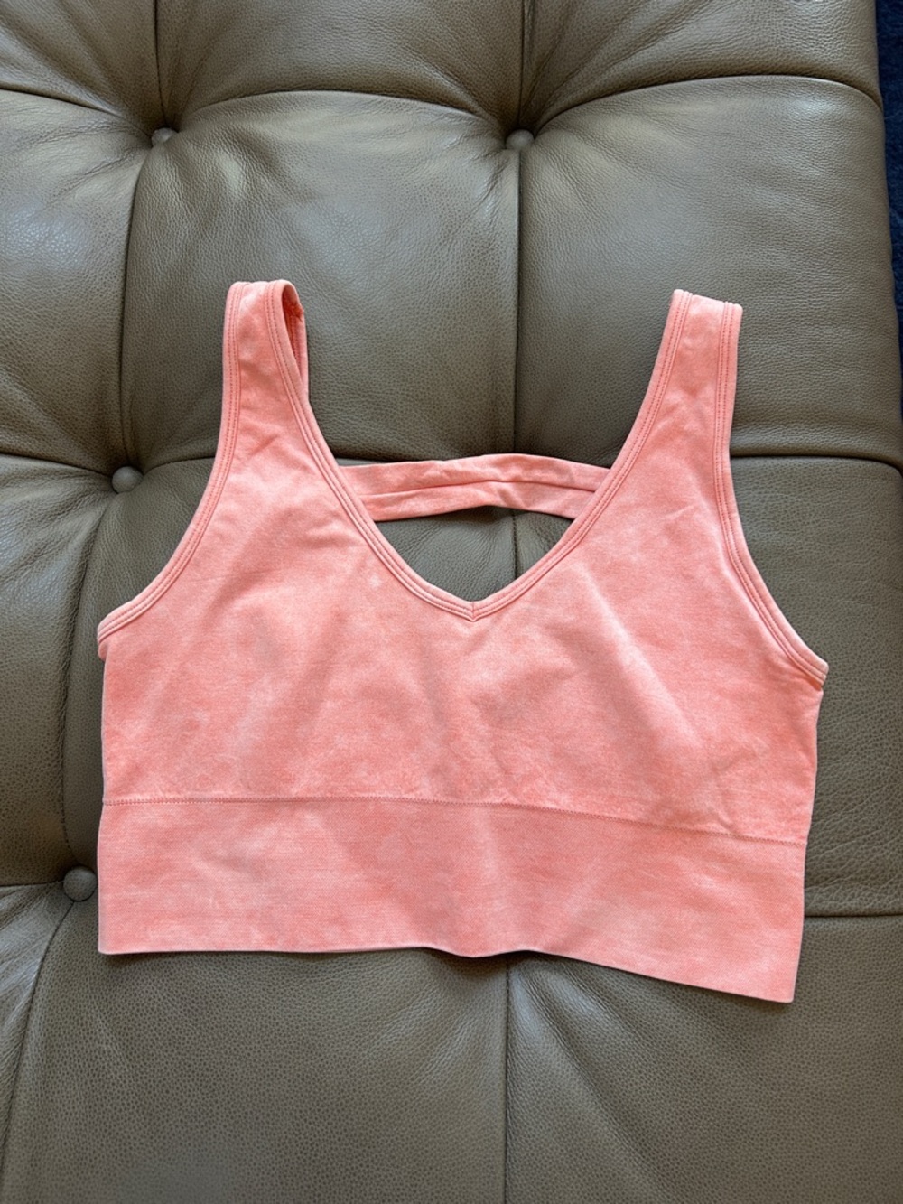 90 Degree By Reflex Coral Pink Sports Bra